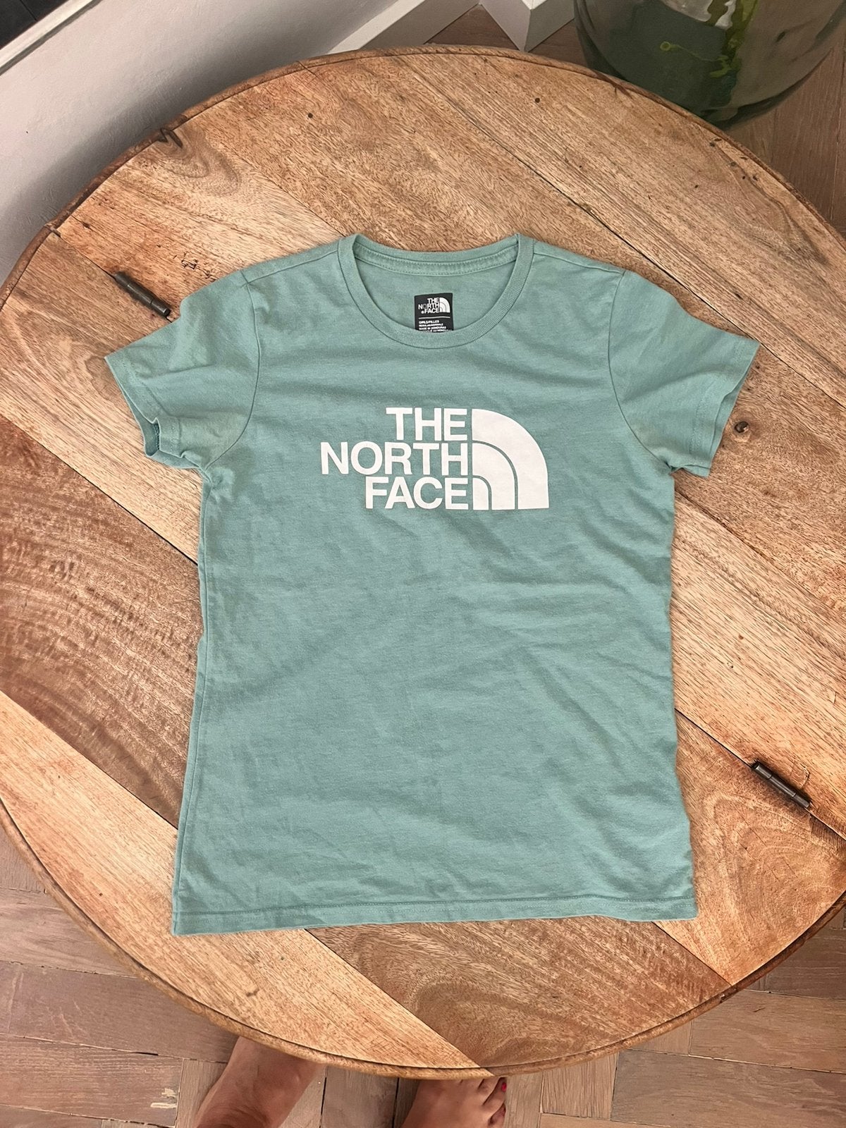T-shirt north face groen 140 146 152 shirt, Ophalen of Verzenden, Gebruikt, Meisje, Shirt of Longsleeve