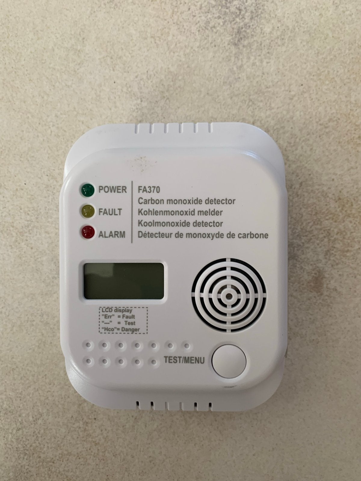 Flamingo FA370 Koolmonoxidemelder – nieuw en ongebruikt, Ophalen of Verzenden, Nieuw, Detector, Sensor of Melder, Overige soorten