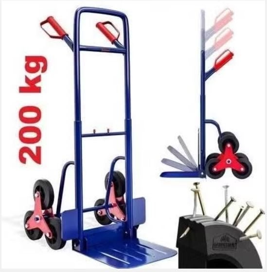 Steekwagen steekkar traploper trappenkar 200kg GRATIS BZRGD!, Verzenden, 100 liter of meer, Nieuw, Nvt