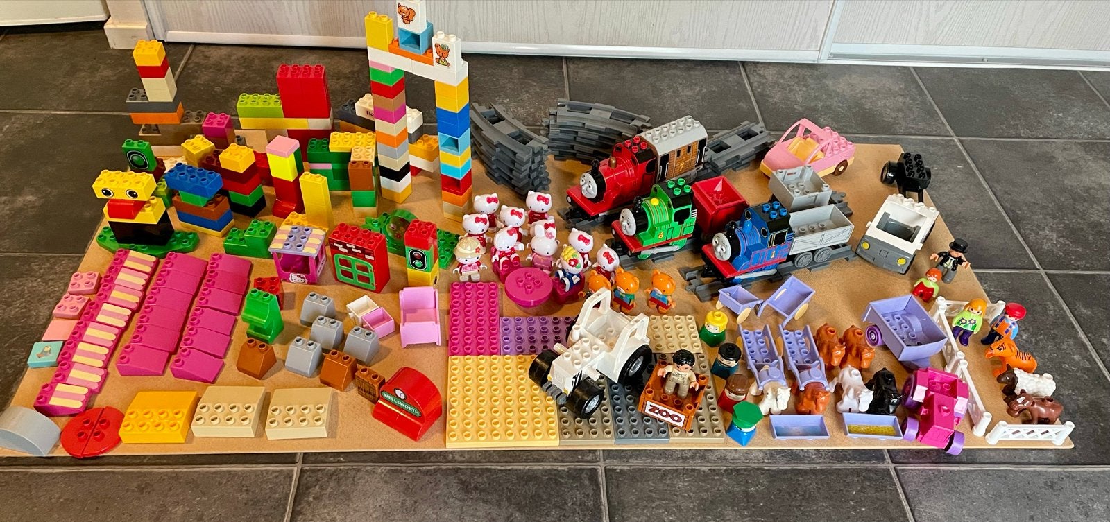 Grote Duplo collectie incl. Thomas de Trein & Hello Kitty, Ophalen, Gebruikt, Overige thema's, Duplo