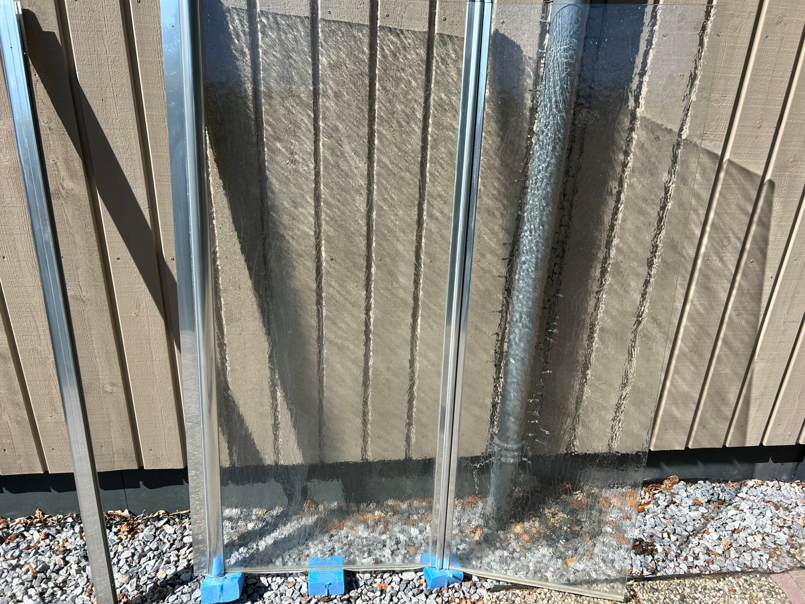 Gratis ophalen glazen Badscherm, Ophalen, Gebruikt, Glas, Bad