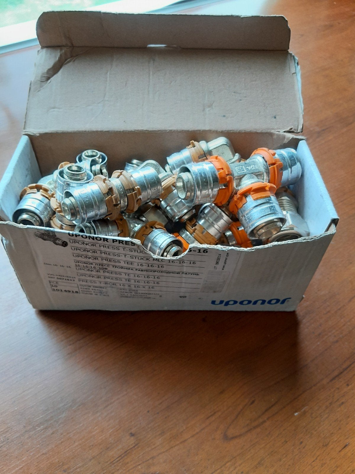 24 x uponor s press koppelingen u16 en u20, Ophalen of Verzenden, Nieuw, Minder dan 50 mm