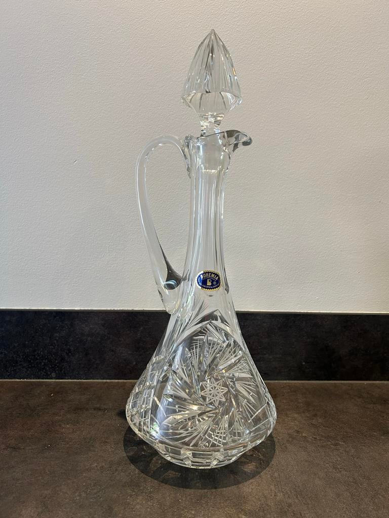Bohemia Kristallen Karaf - Handgeslepen Tsjechisch Kristal, Antiek en Kunst, Antiek | Glas en Kristal, Ophalen