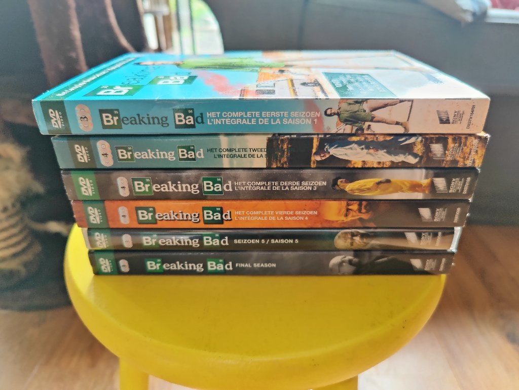 Breaking Bad - Alle seizoenen 1 t/m 5 - DVD Boxes, Cd's en Dvd's, Dvd's | Tv en Series, Vanaf 16 jaar, Ophalen of Verzenden, Zo goed als nieuw