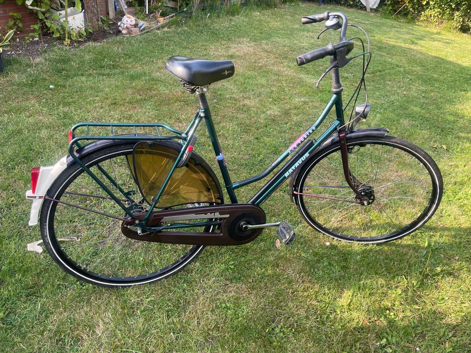 Batavus Torino damesfiets - Groen, Gebruikt met extra slot, Ophalen, Versnellingen, Batavus, Trommelrem