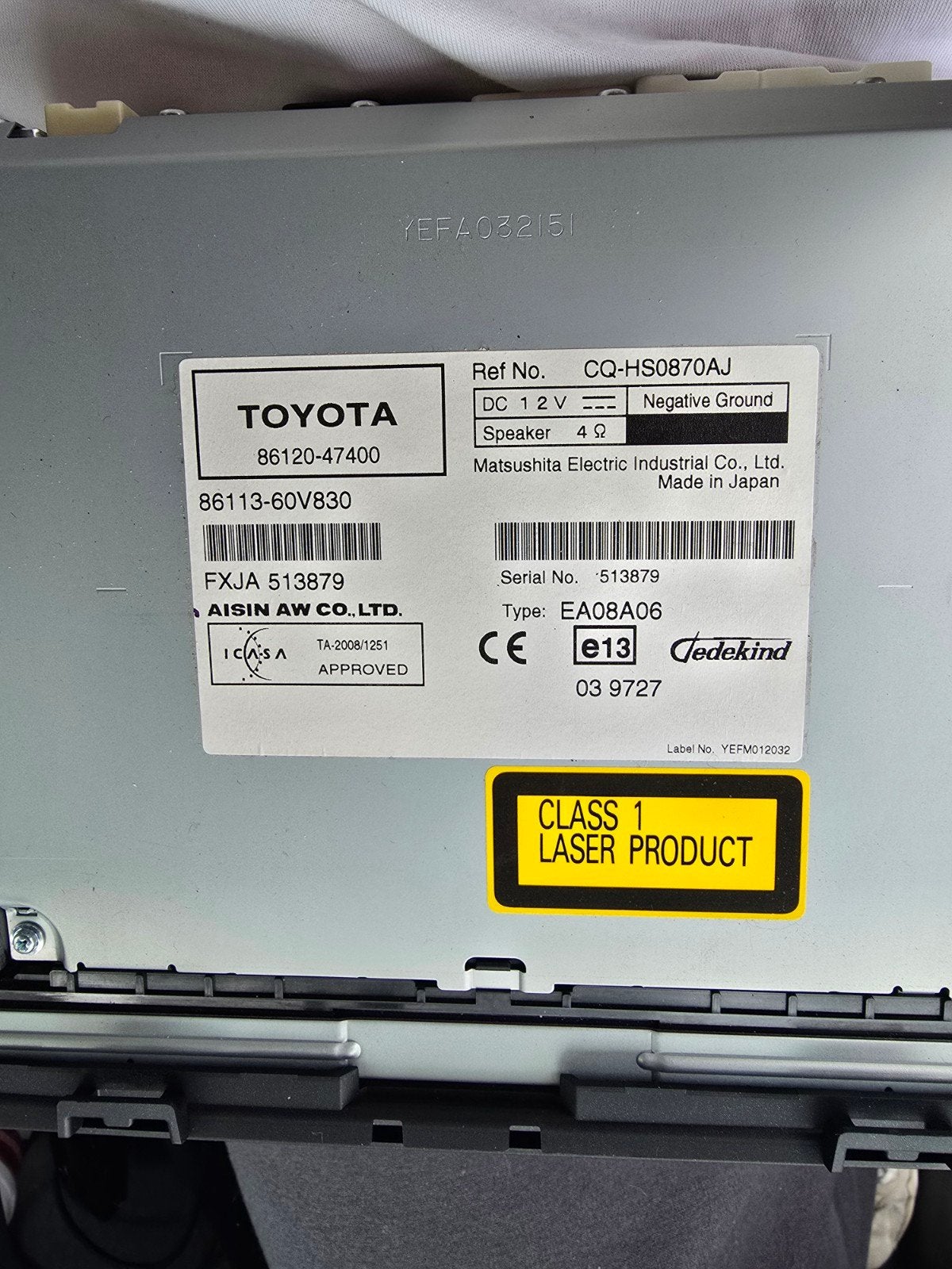 Toyota Prius 3 Radio Navigatie Systeem (86120-47400), Ophalen of Verzenden, Gebruikt