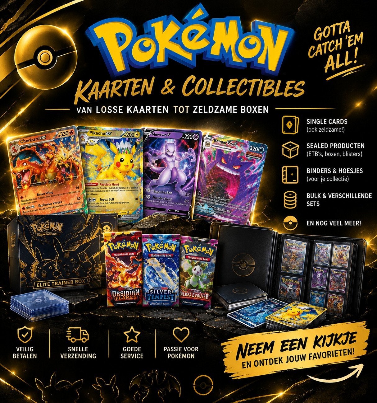 Pokemon advertenties, Ophalen of Verzenden, Zo goed als nieuw, Losse kaart, Foil
