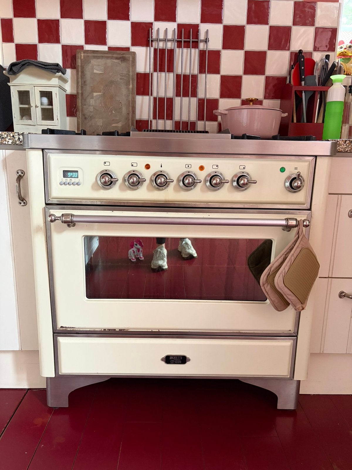 Boretti gasfornuis en oven, Witgoed en Apparatuur, Ophalen, Gebruikt, 60 cm of meer, Grill
