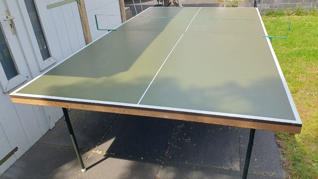 Heemskerk Rol '82 tafeltennistafel opklapbaar en verrijdbaar, Ophalen, Gebruikt, Tafel Indoor, Verrijdbaar