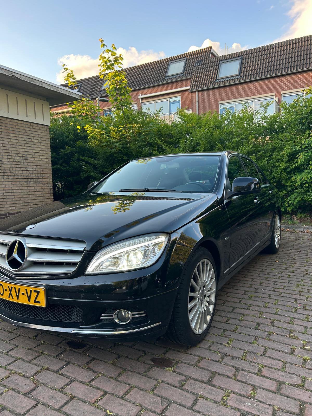 Mercedes-Benz C-Klasse 1.8 C180 Kompressor Sedan AUT 2007, Auto's, Mercedes-Benz, Achterwielaandrijving, 1800 kg, Zwart, Zwart