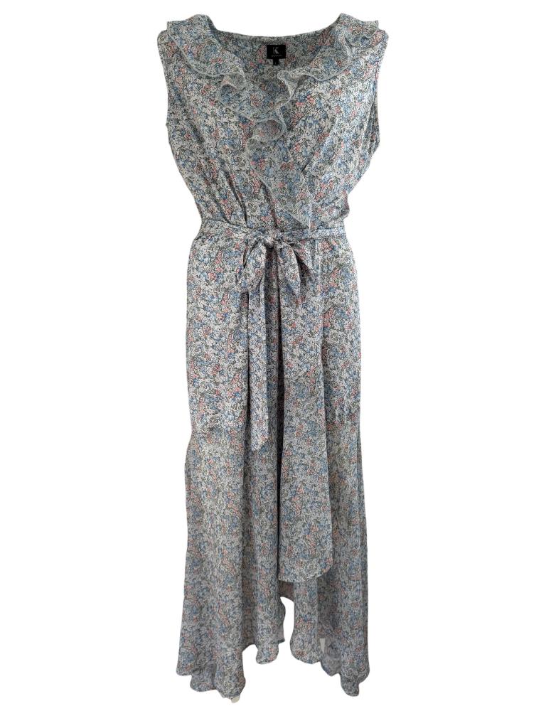 K-Design jurk L, Bruin, Ophalen of Verzenden, Zo goed als nieuw, Onder de knie