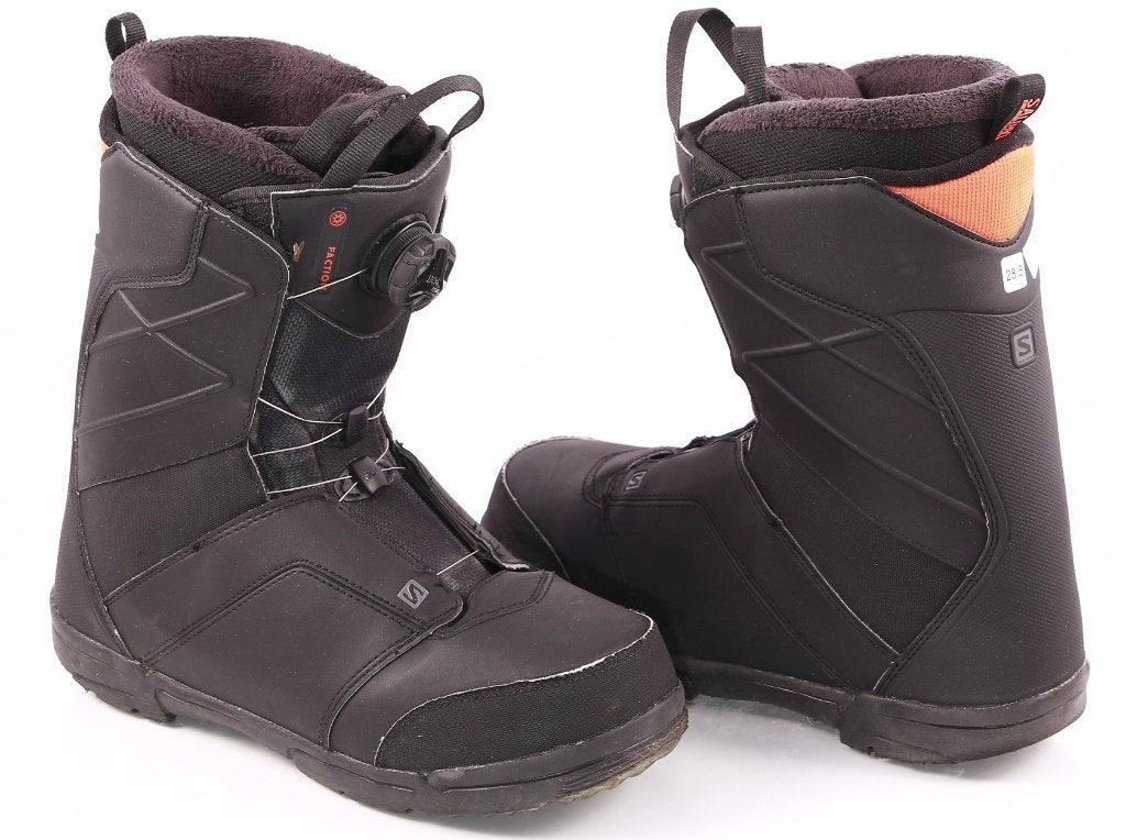 44 EU snowboardschoenen SALOMON FACTION BOA, gold liner, Verzenden, Gebruikt, Schoenen
