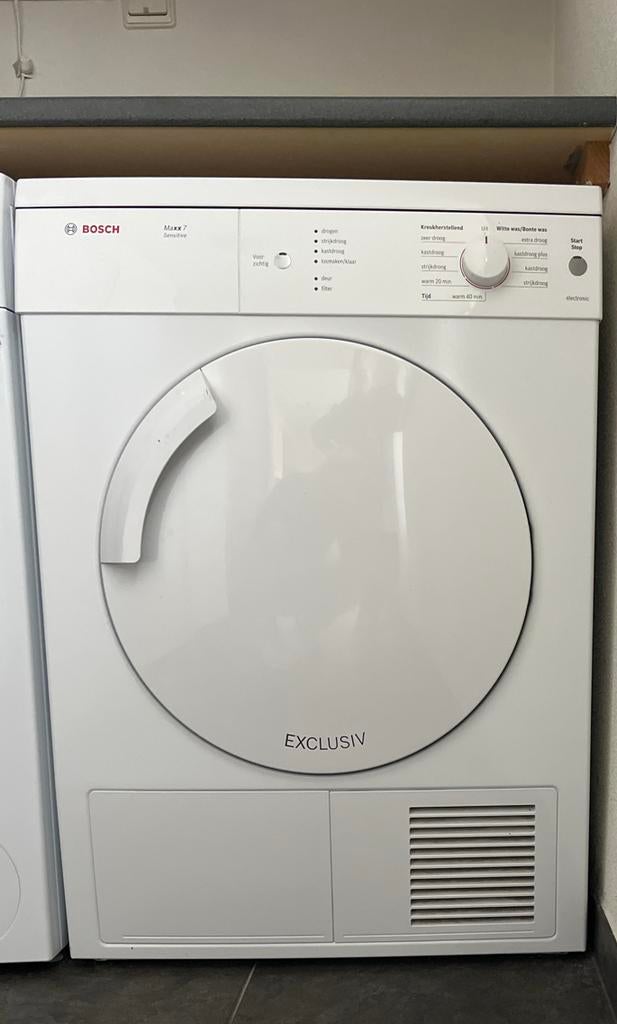Bosch Maxx 7 Sensitive Exclusiv wasdroger, Witgoed en Apparatuur, Wasdrogers, Ophalen, 6 tot 8 kg, Gebruikt, Luchtafvoer