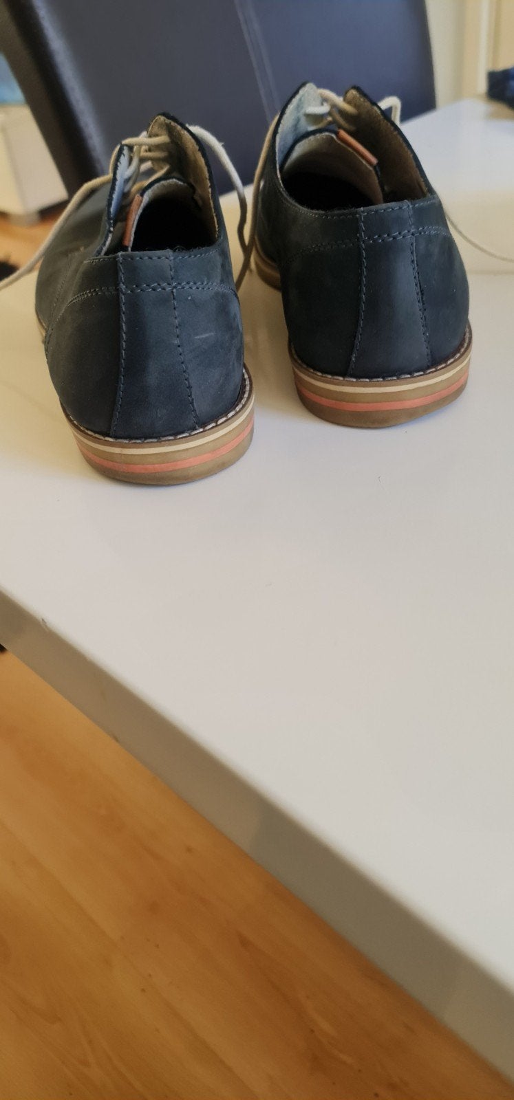 Mooie suède schoenen, maat 41, Ophalen of Verzenden, Gedragen, Blauw, Veterschoenen