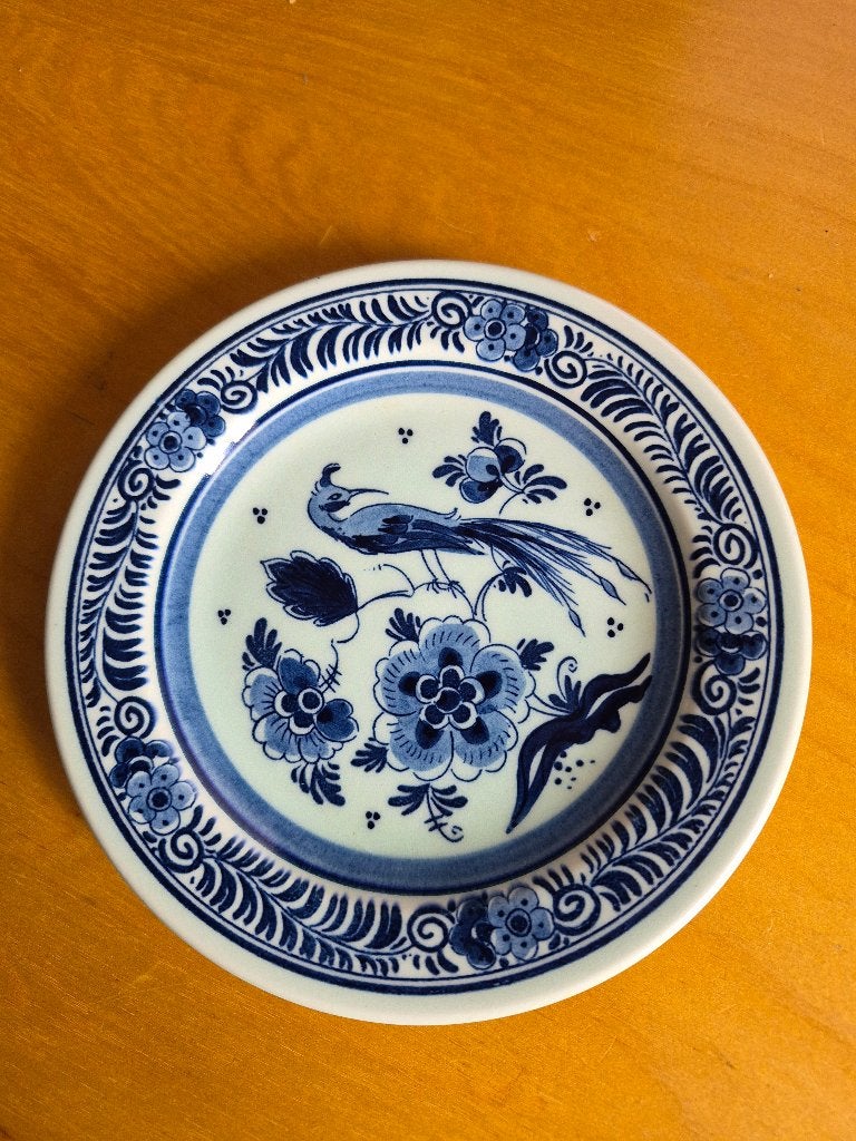 Koninklijke Goedewaagen Handwerk wandbord vogel 16 cm, Antiek en Kunst, Ophalen
