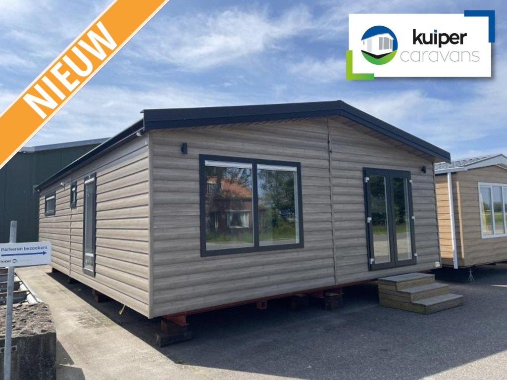 Maeve Dubbel chalet 77 M2, Caravans en Kamperen, Stacaravans, tot en met 4