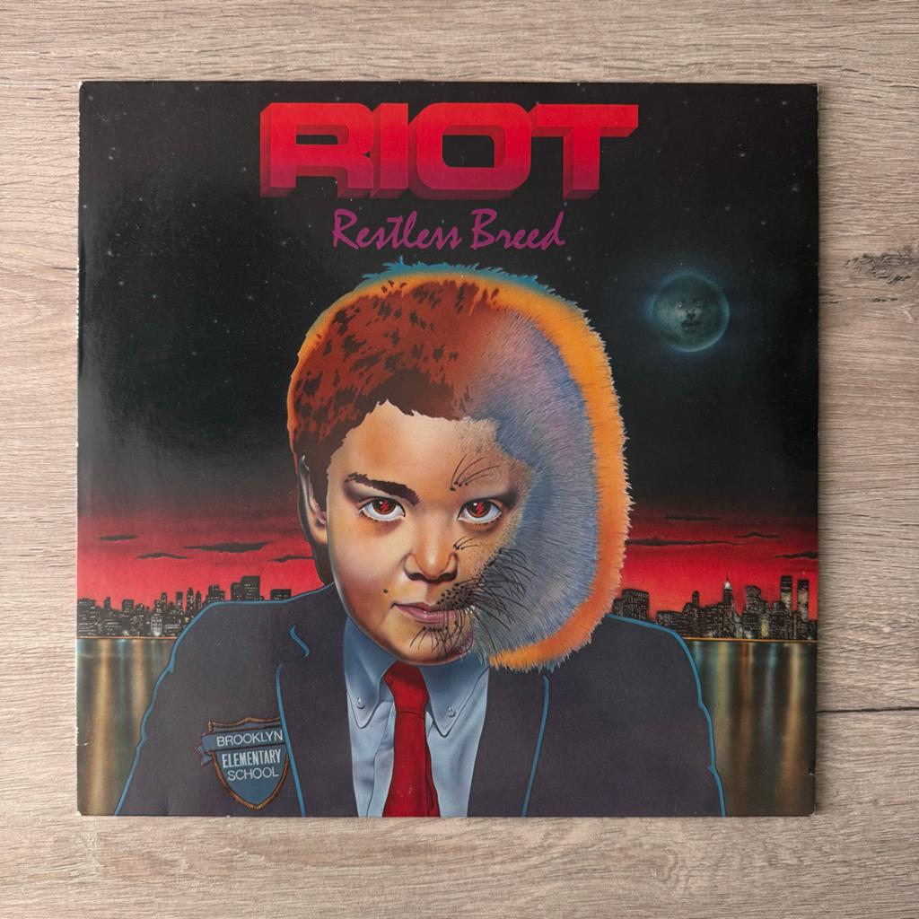Riot - Restless Breed LP (1982) Vinyl, Originele persing, Ophalen of Verzenden, Gebruikt, 12 inch