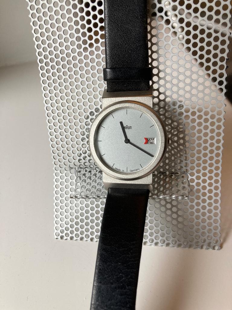 Braun Horloge AW 20, Overige merken, Leer, Staal, Polshorloge