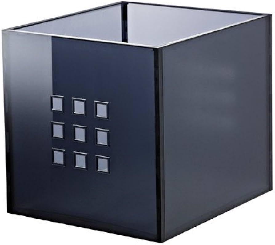 IKEA Lekman bak transparant blauw grijs kallax mand donker, Ophalen, Gebruikt, Minder dan 50 cm, Minder dan 50 cm
