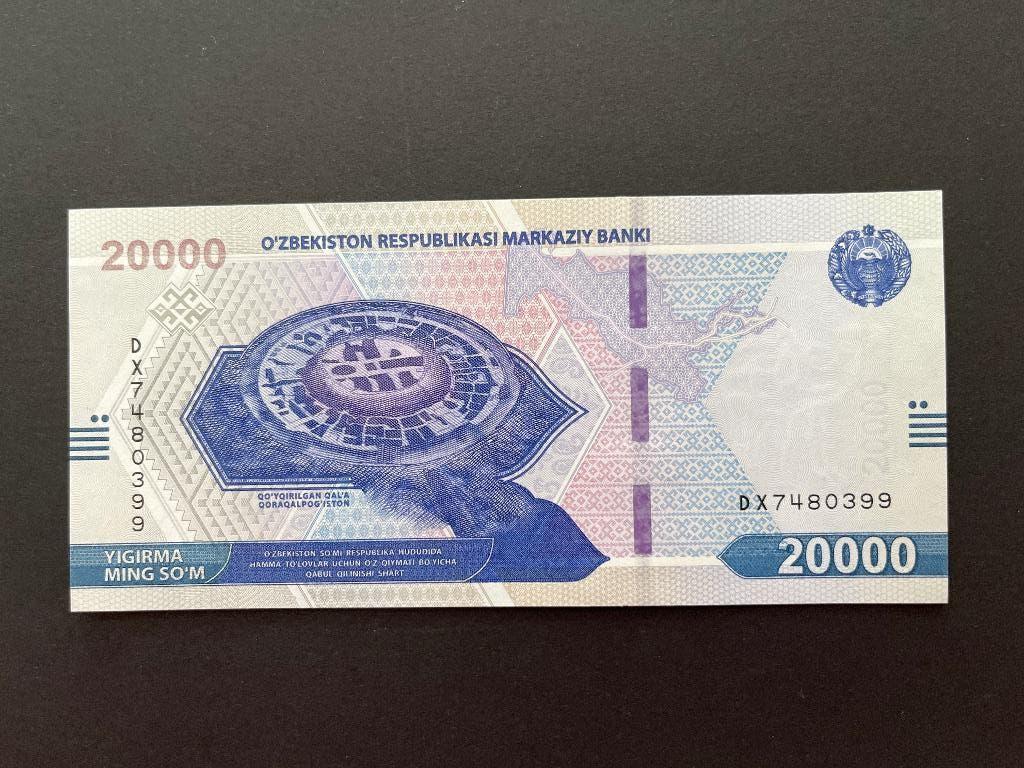 Oezbekistan 20.000 som 2021 UNC, Postzegels en Munten, Bankbiljetten | Azië, Verzenden, Midden-Oosten