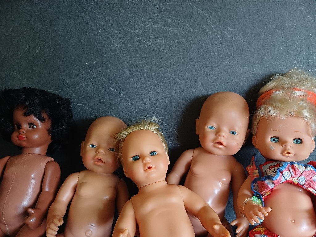 5 Oude Poppen / Pop oa. Max Zapf Famosa Lizzy Bätz voor € 35, Ophalen, Gebruikt, Pop