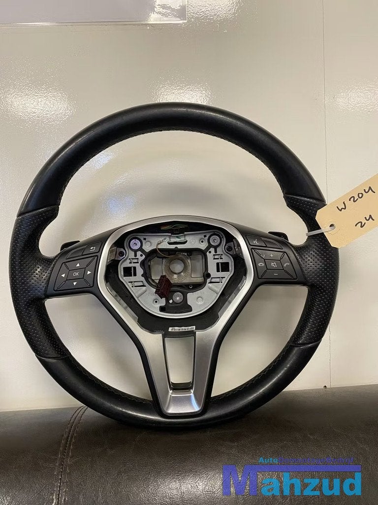 MERCEDES W204 C KLASSE Stuurwiel stuur sportstuur leer, Gebruikt, Mercedes-Benz AG, Mercedes-Benz, Ophalen of Verzenden