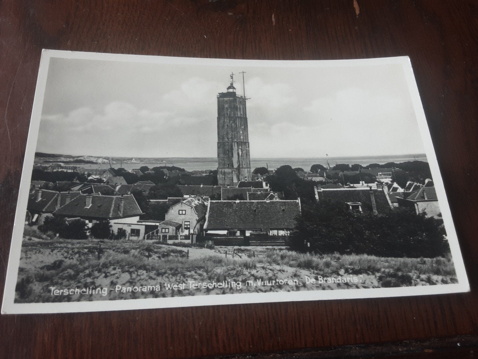 oude kaart Terschelling vuurtoren Brandaris, Ophalen of Verzenden, Waddeneilanden