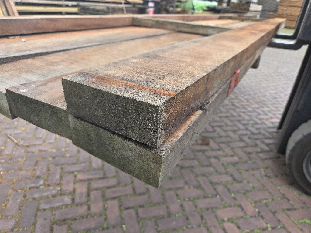 Azobé hardhouten balken 5.0x15.0 cm - nr: HB102, Ophalen, Nieuw, Hardhout, 250 cm of meer