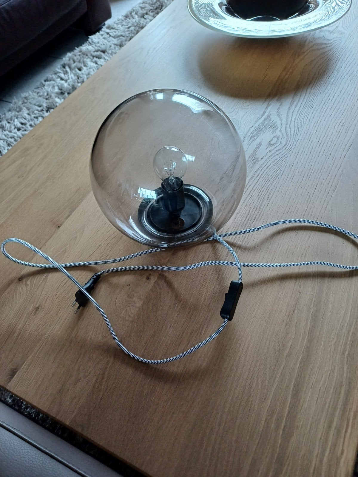 Te koop: Vintage/retro Ikea Fado tafellamp, Ophalen, Gebruikt, Glas, Retro / Vintage