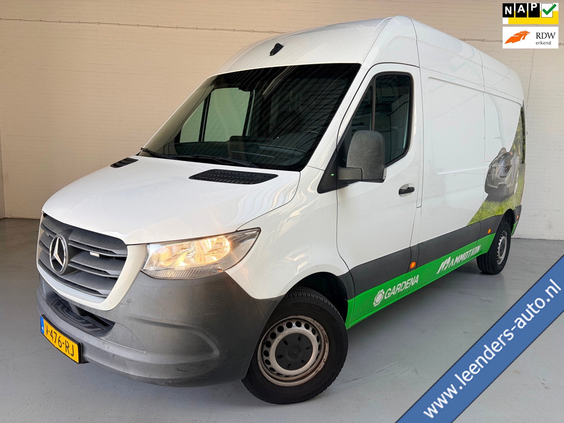 Mercedes-Benz Sprinter AUTOMAAT 314 2.2 CDI 140pk euro6 L2H2, Dealer onderhouden, Stof, Gebruikt, 2000 kg
