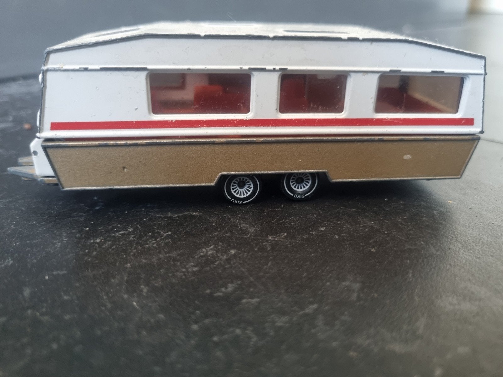Siku Caravan - Vintage Speelgoedmodel, Ophalen of Verzenden, Gebruikt, 1:50 of kleiner, Overige typen