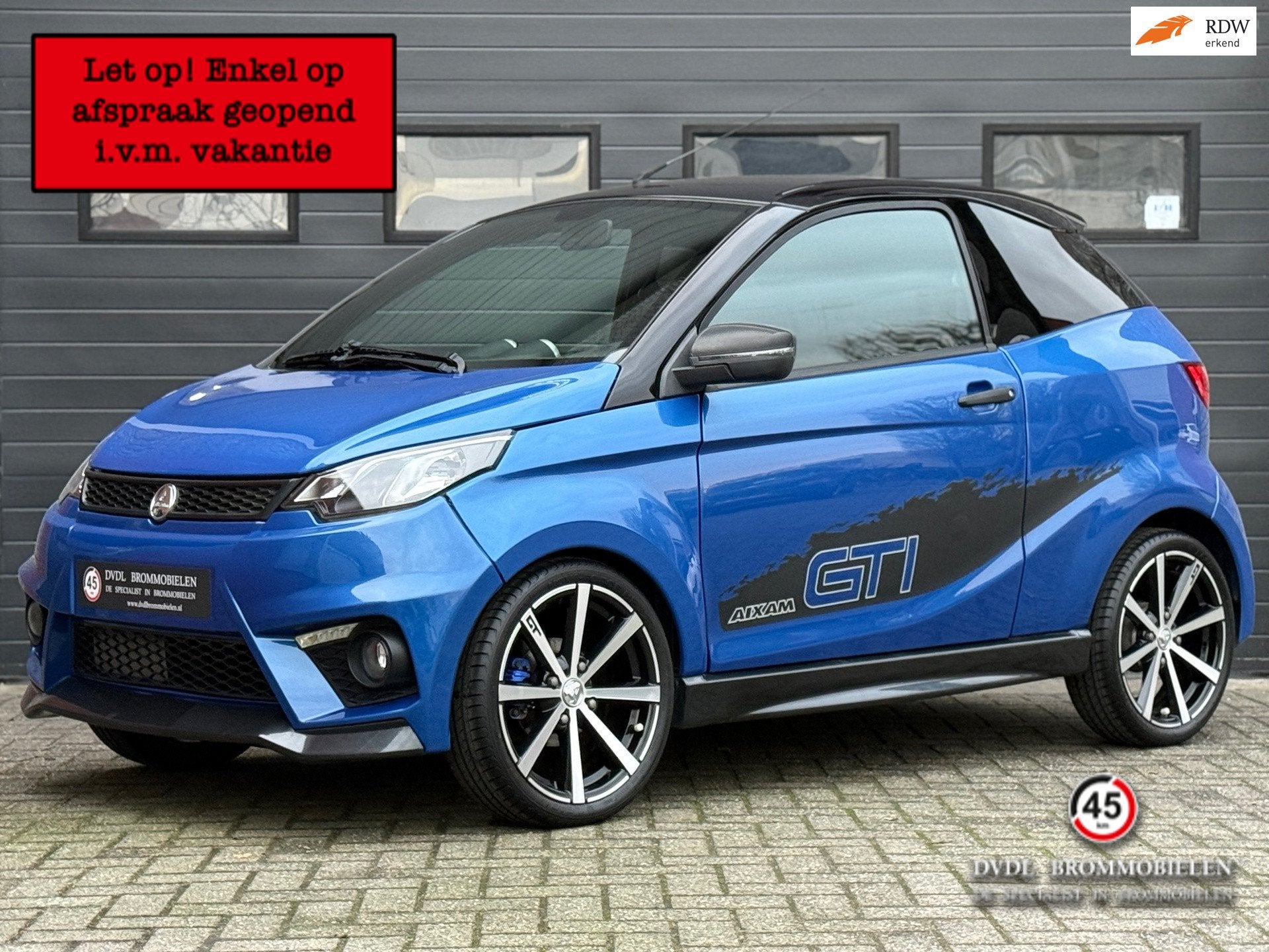 Aixam Coupé GTI Sport Brommobiel 2019 1eig 13dkm NIEUWSTAAT, Overige merken, Gebruikt, DVDL Brommobielen, Staarten 32
5281PL  Boxtel, NL