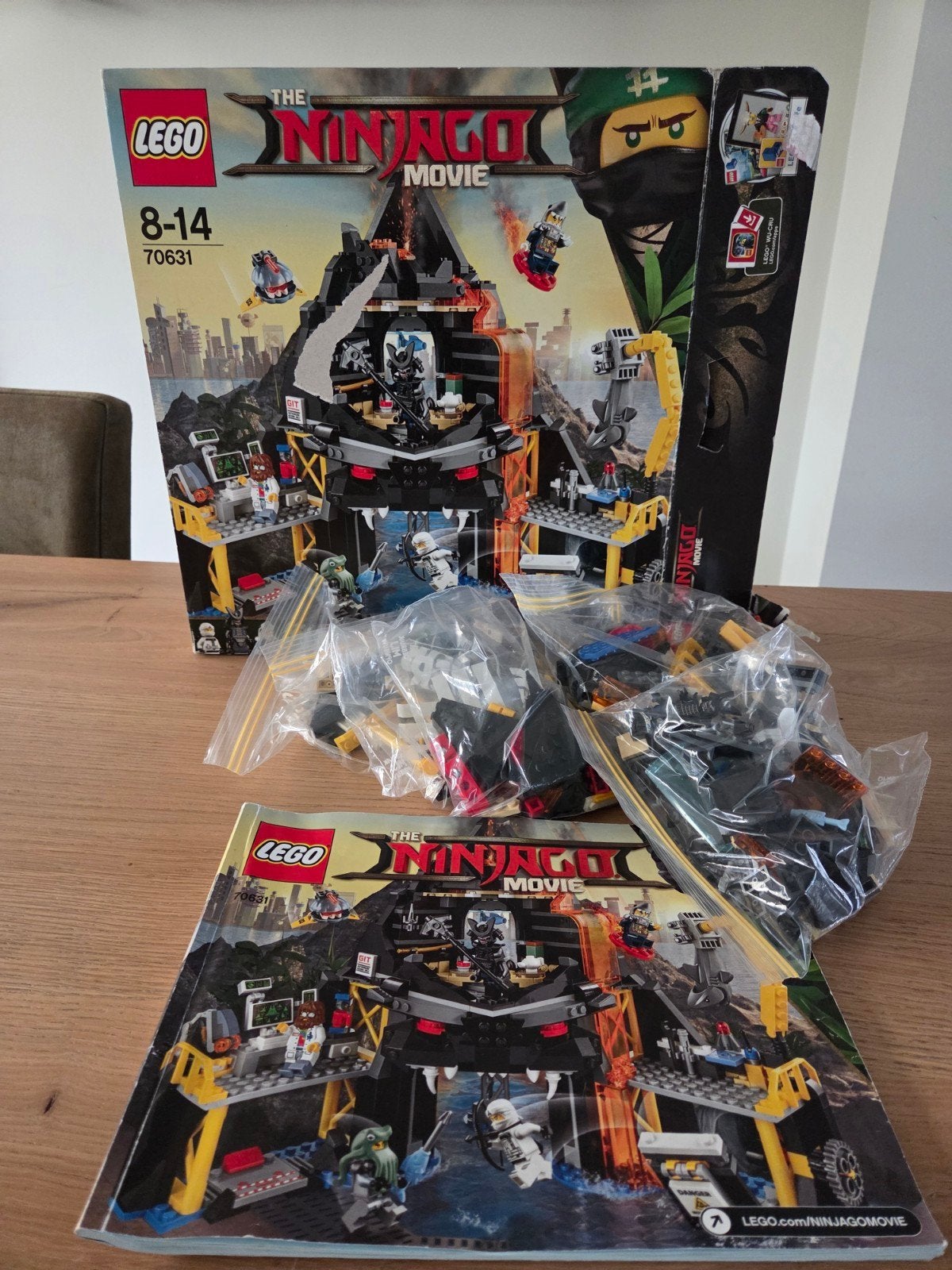 Lego Ninjago Movie 70631 Garmadon's VulkaanBasis, Lego, Ophalen of Verzenden, Zo goed als nieuw, Compleet