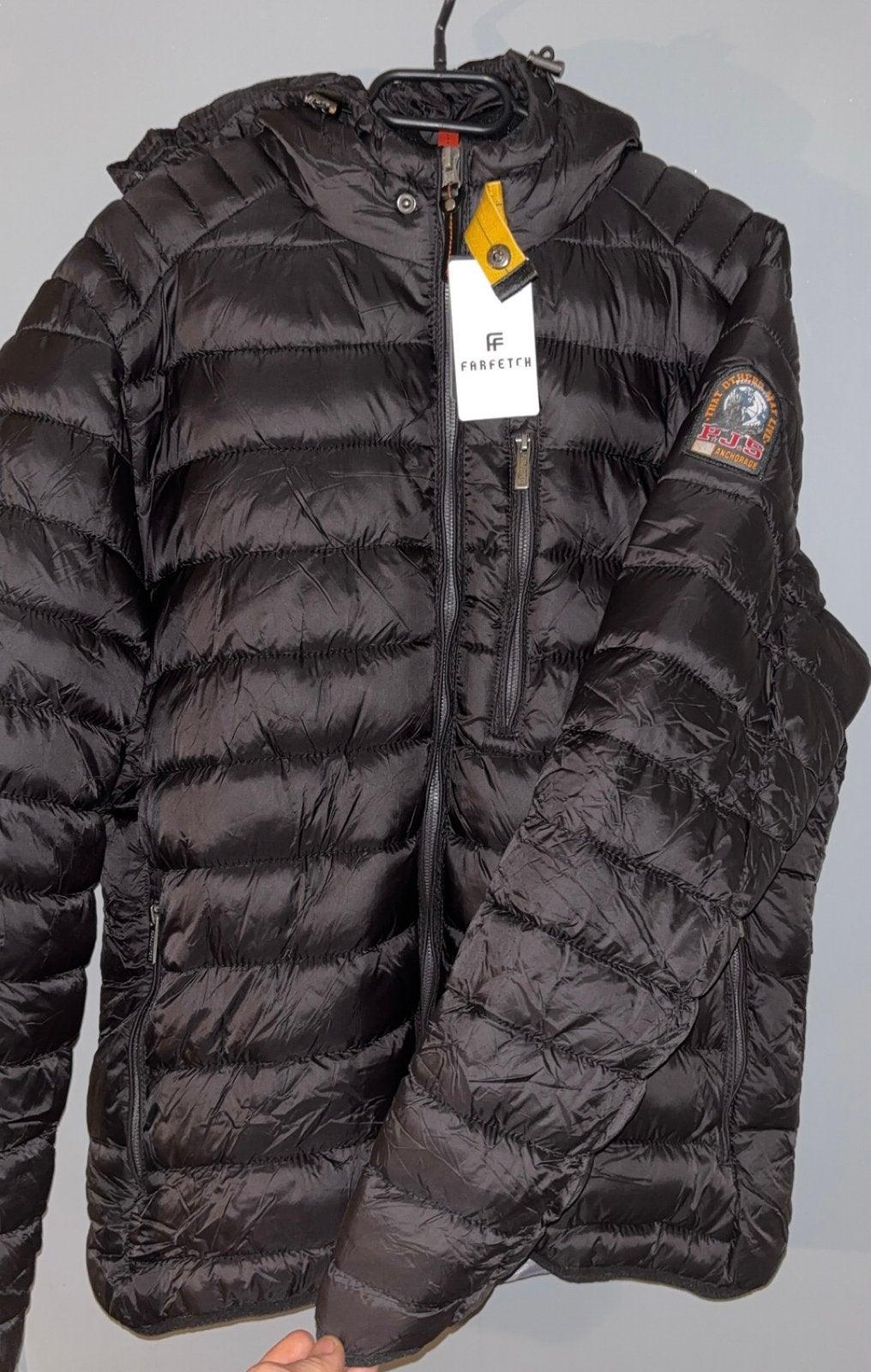 zwarte parajumper (L), Ophalen of Verzenden, Zo goed als nieuw, Zwart