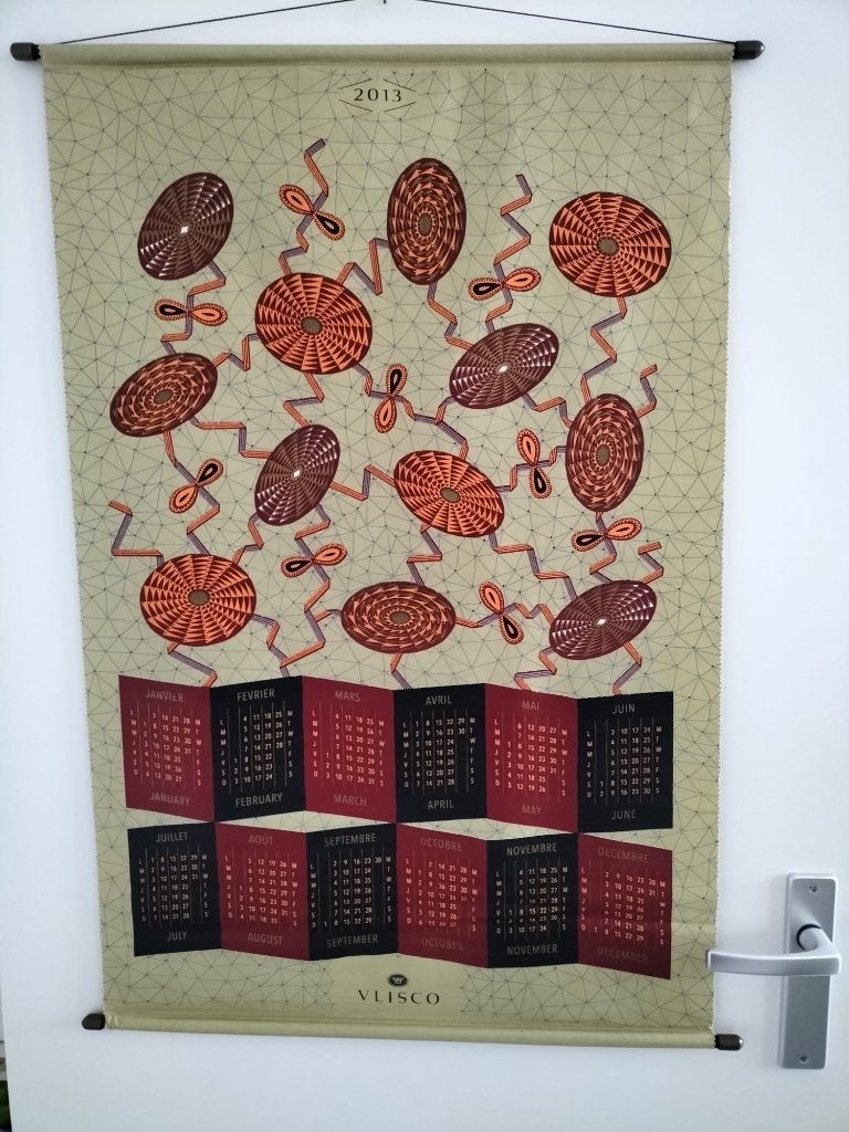 Vlisco kalender 2013 | Afrikaanse waxprint, Ophalen of Verzenden, Maandkalender, Zo goed als nieuw