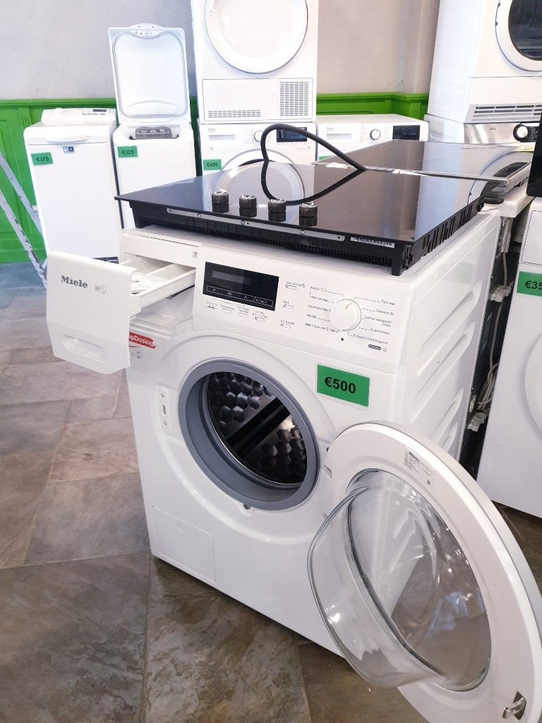 miele W1 wasmachine 9kg inc 6 mnd garantie, Ophalen, Minder dan 85 cm, 8 tot 10 kg, Voorlader