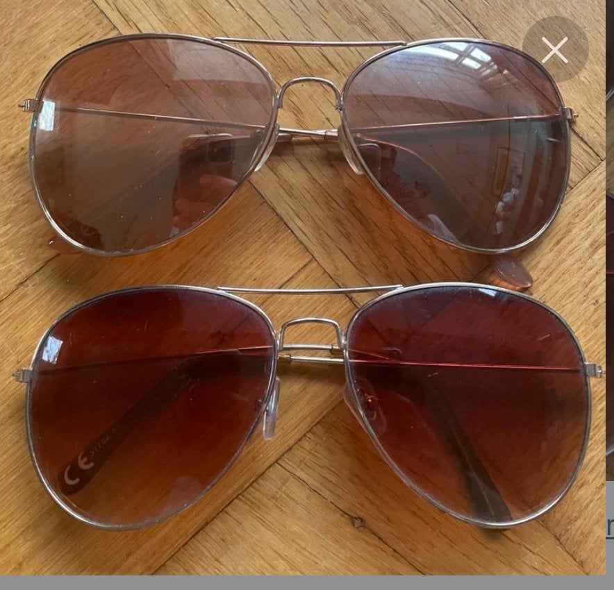 Piloten zonnebril bril pilotenbril dames aviator 20e, Ophalen of Verzenden, Zo goed als nieuw, Ray-Ban