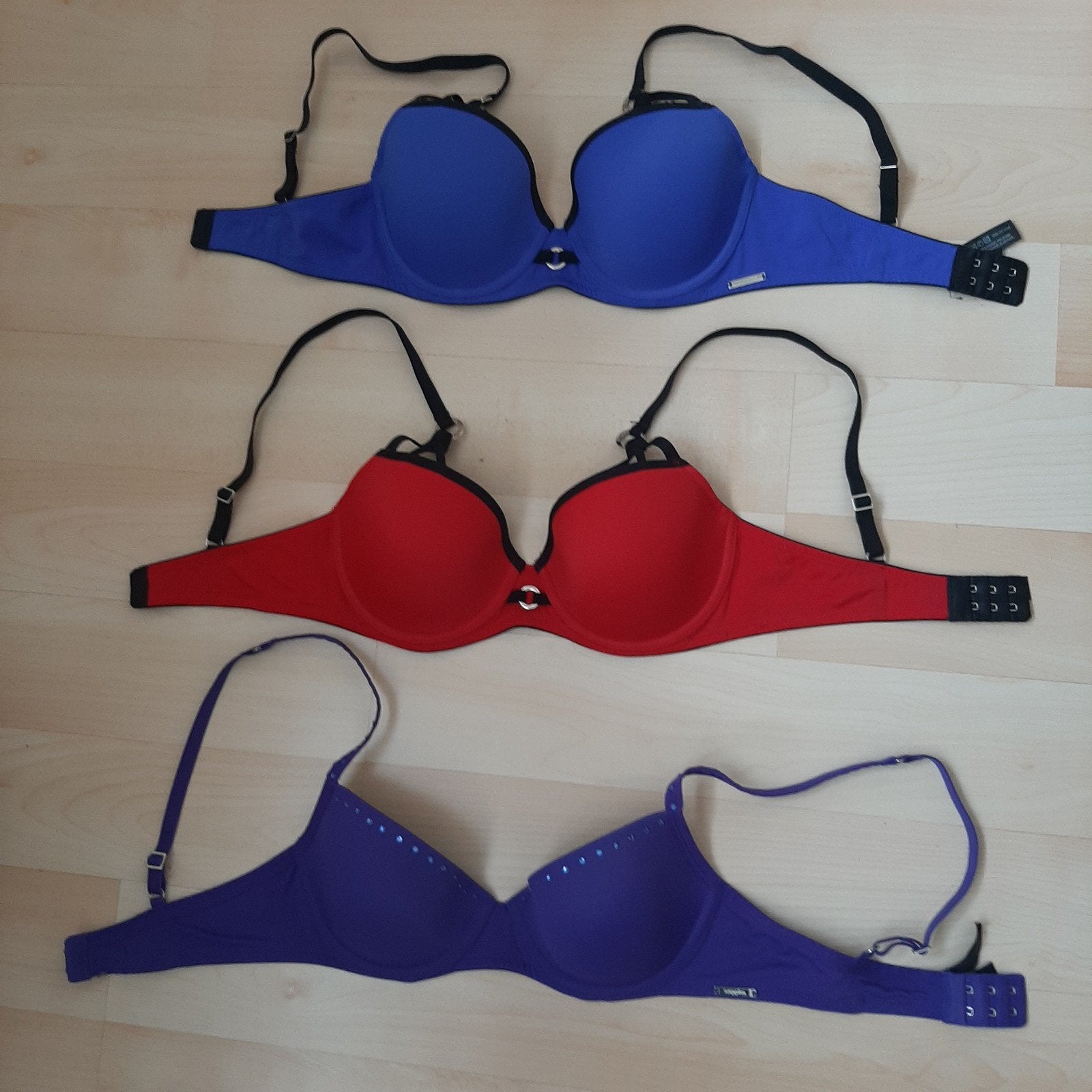 3 Sapph bh's maat 70 C. 70c., Verzenden, Zwart, BH