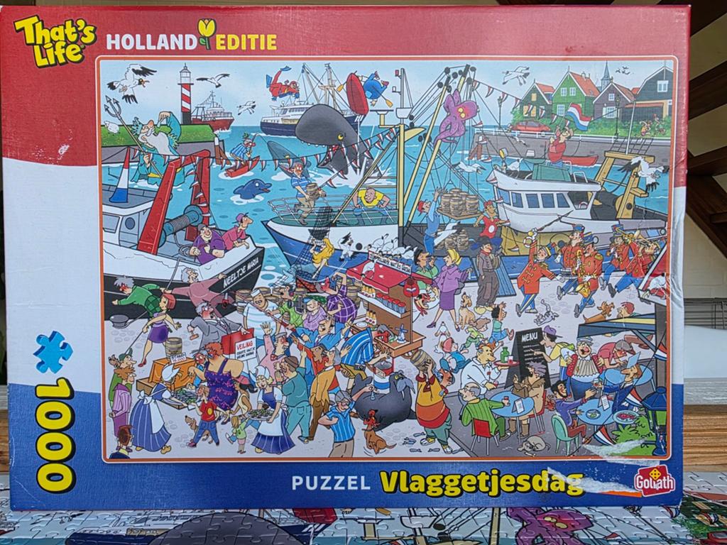 Thats Life Holland editie Puzzel Vlaggetjesdag, Ophalen of Verzenden, 500 t/m 1500 stukjes, Zo goed als nieuw
