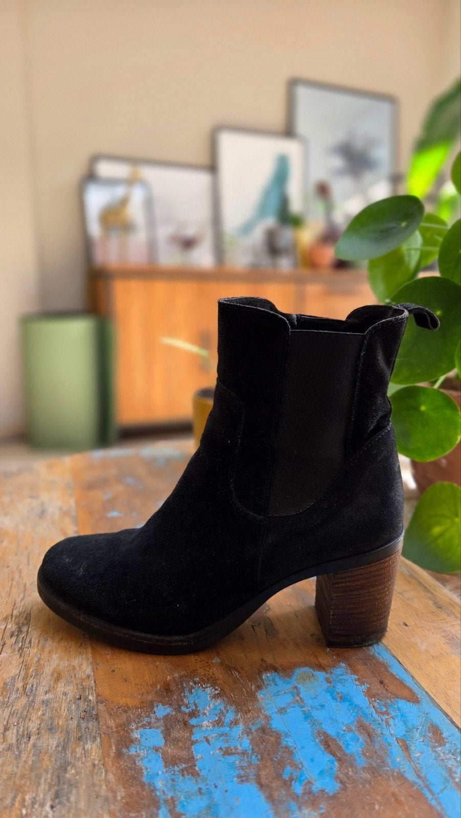 Zwarte Suède Enkellaarsjes / Chelsea Boots, Verzenden, Zwart, Lage of Enkellaarzen, Sacha