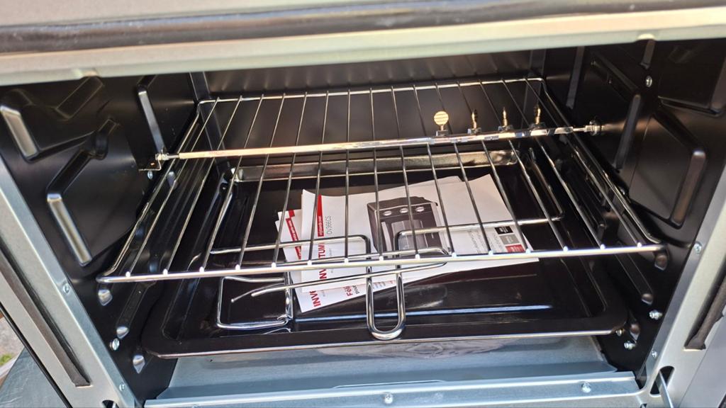 Inventum vrijstaande oven grill draaispit, Witgoed en Apparatuur, Ovens, Ophalen, Zo goed als nieuw, Minder dan 45 cm