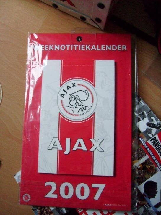 Ajax weeknotitiekalender 2007, Ophalen of Verzenden, Gebruikt, Ajax, Overige typen