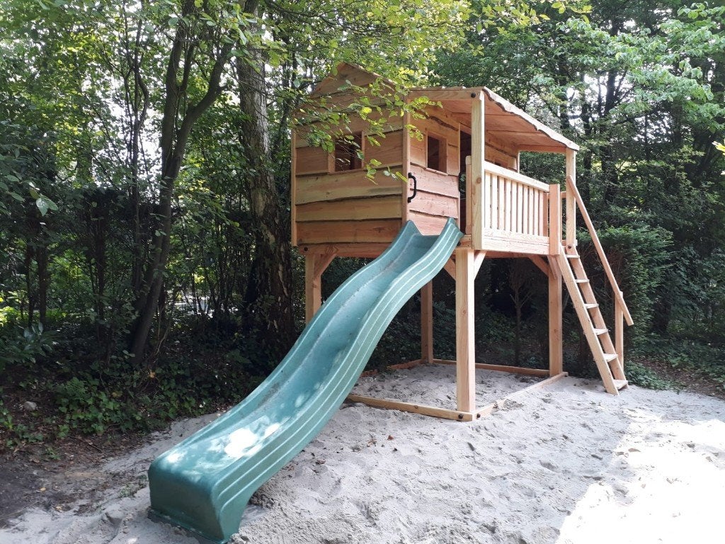 BOOMHUT VILLA speeltoren speelhuis klimtoren speeltoestel, Ophalen, Nieuw, Schommel, Aanbouwonderdeel