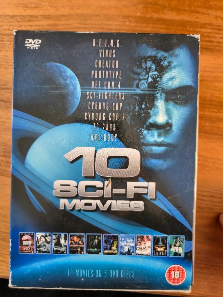 10 Sci fi films op 5 discs, Vanaf 16 jaar, Ophalen of Verzenden, Zo goed als nieuw