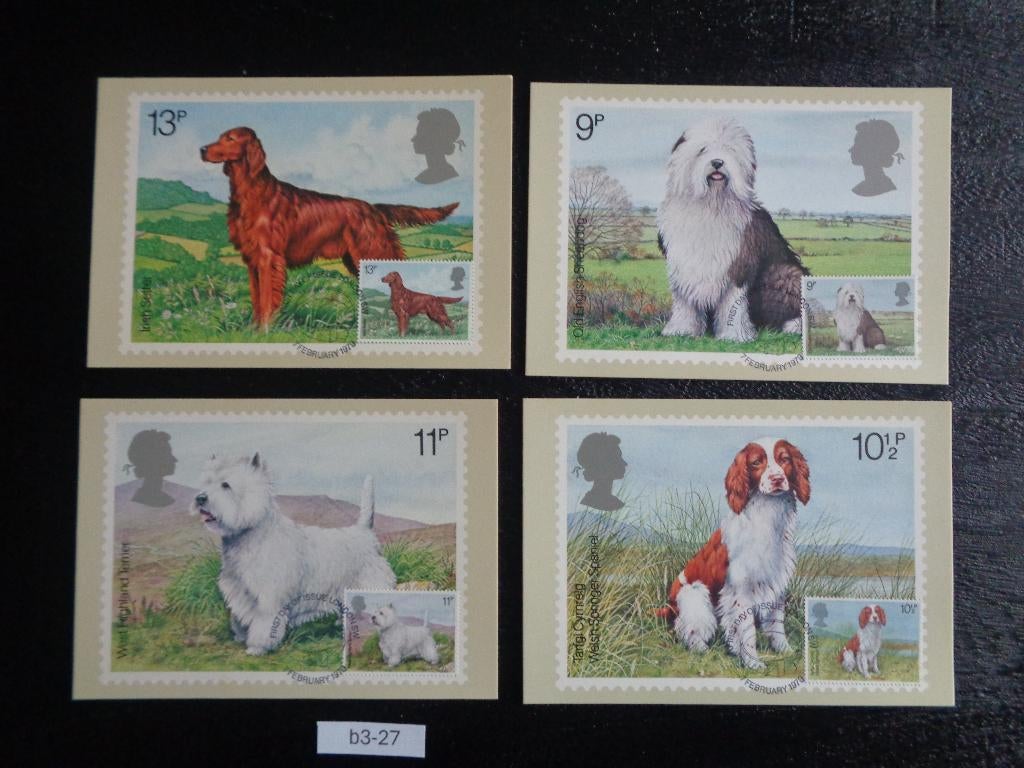 gb - maximum kaarten honden 1979 (b3-27), Ophalen of Verzenden, Overige typen