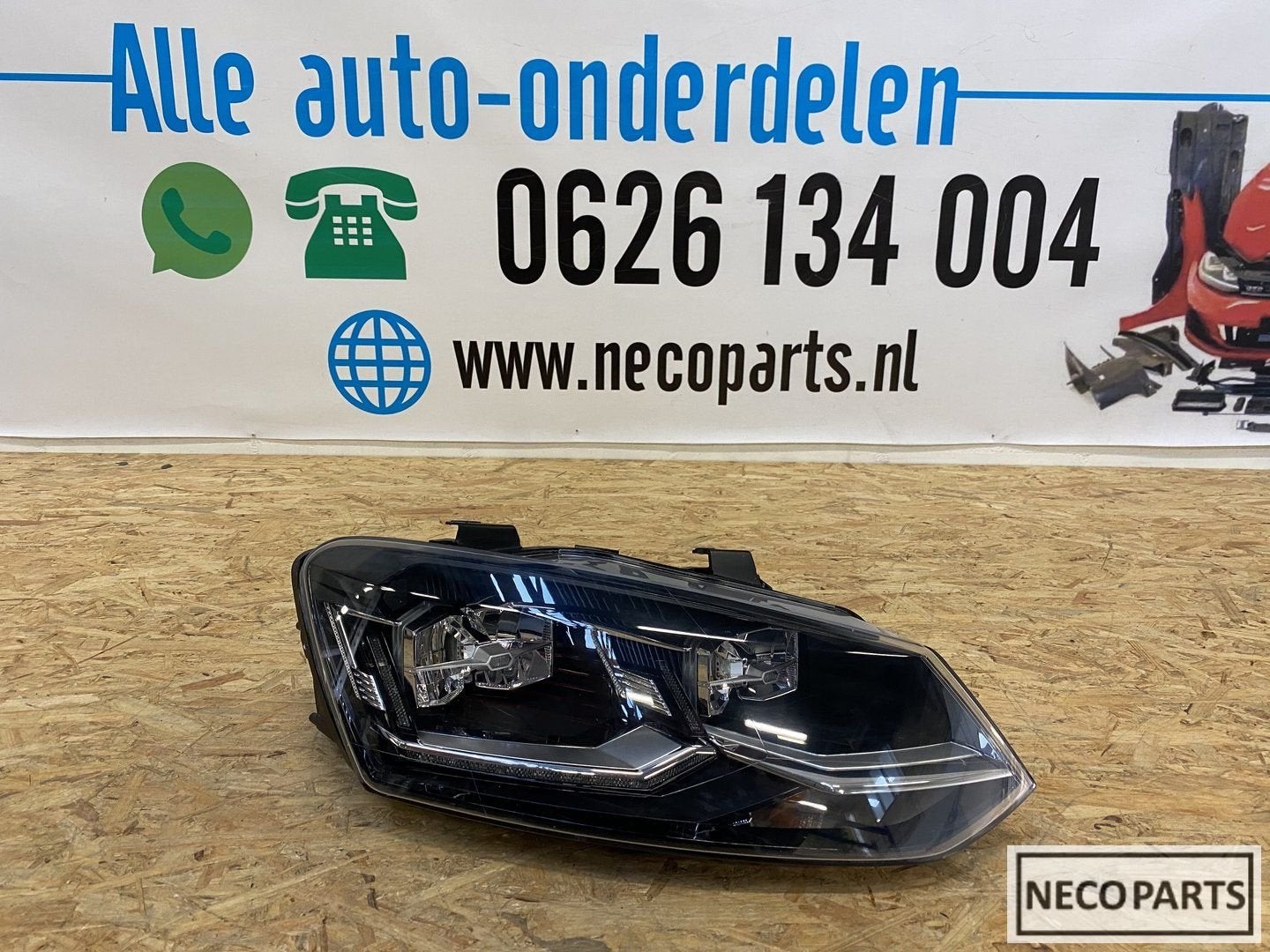 VW POLO 6C VOL LED KOPLAMP RECHTS ORIGINEEL 6C1941036 774, Auto-onderdelen, Verlichting, Gebruikt, -, Volkswagen, -