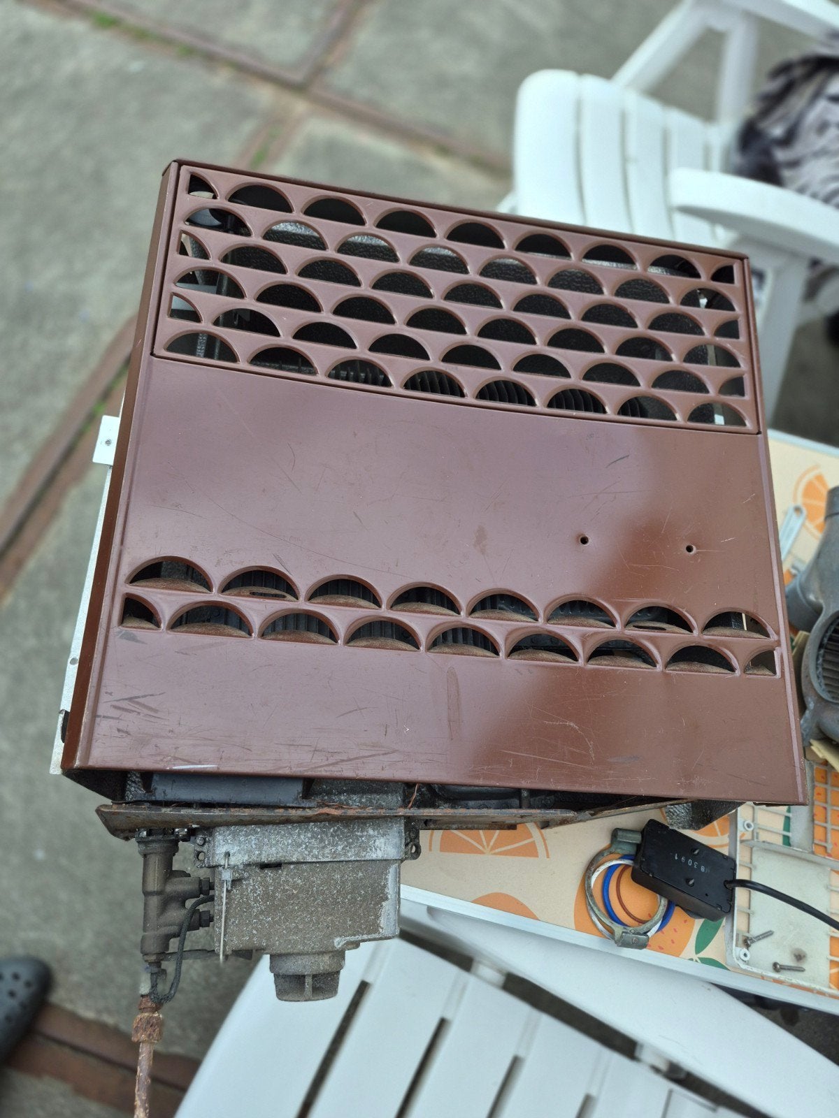 Truma camper gaskachel met ventilator, Ophalen of Verzenden, Overige materialen, Minder dan 2 meter, 80 mm of meer