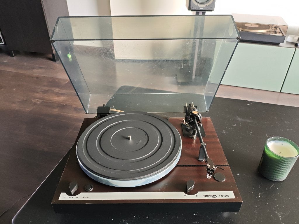 Thorens TD 318 met Shelter 201 cartridge, Ophalen, Gebruikt, Platenspeler, Thorens