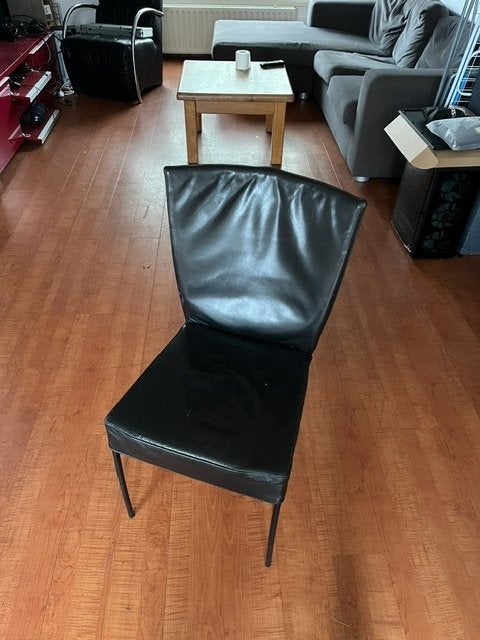 Montis stoeltjes Spica, Ophalen, Gebruikt, Zwart, Leer