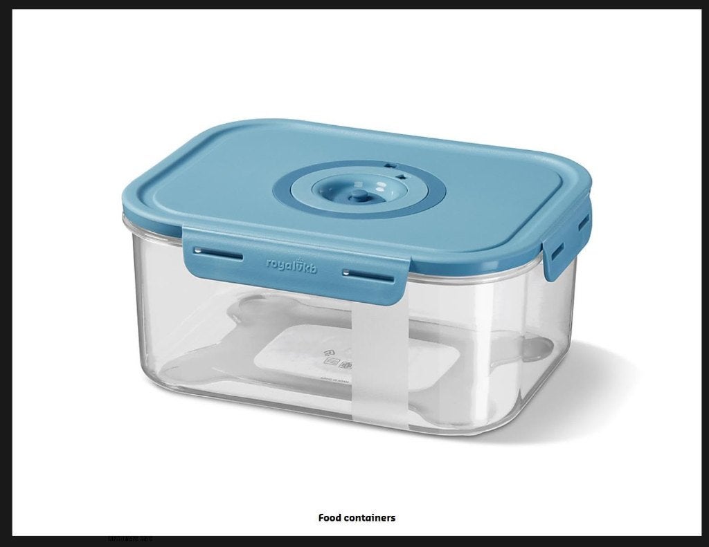 set bewaarbakken van Royal VKB, Ophalen, Blauw, Kunststof, Zo goed als nieuw